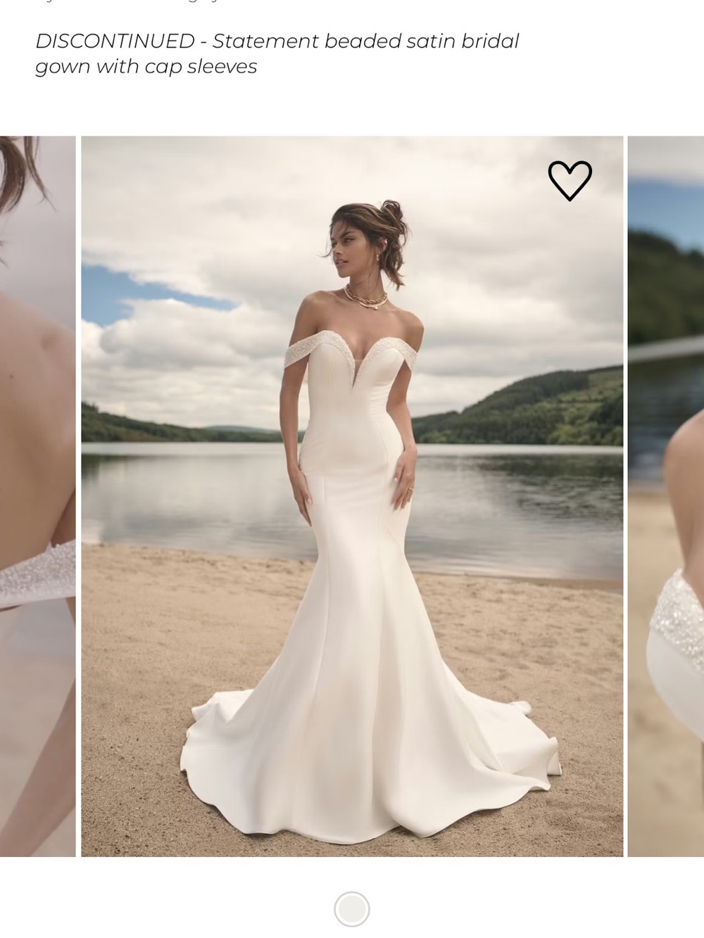 Sottero and Midgley Beaded Satin Bridal Gown in Ivory